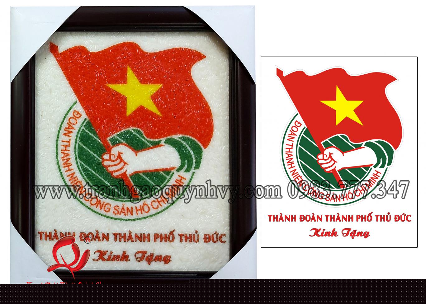 Tranh Logo Đoàn - 18 x 22
