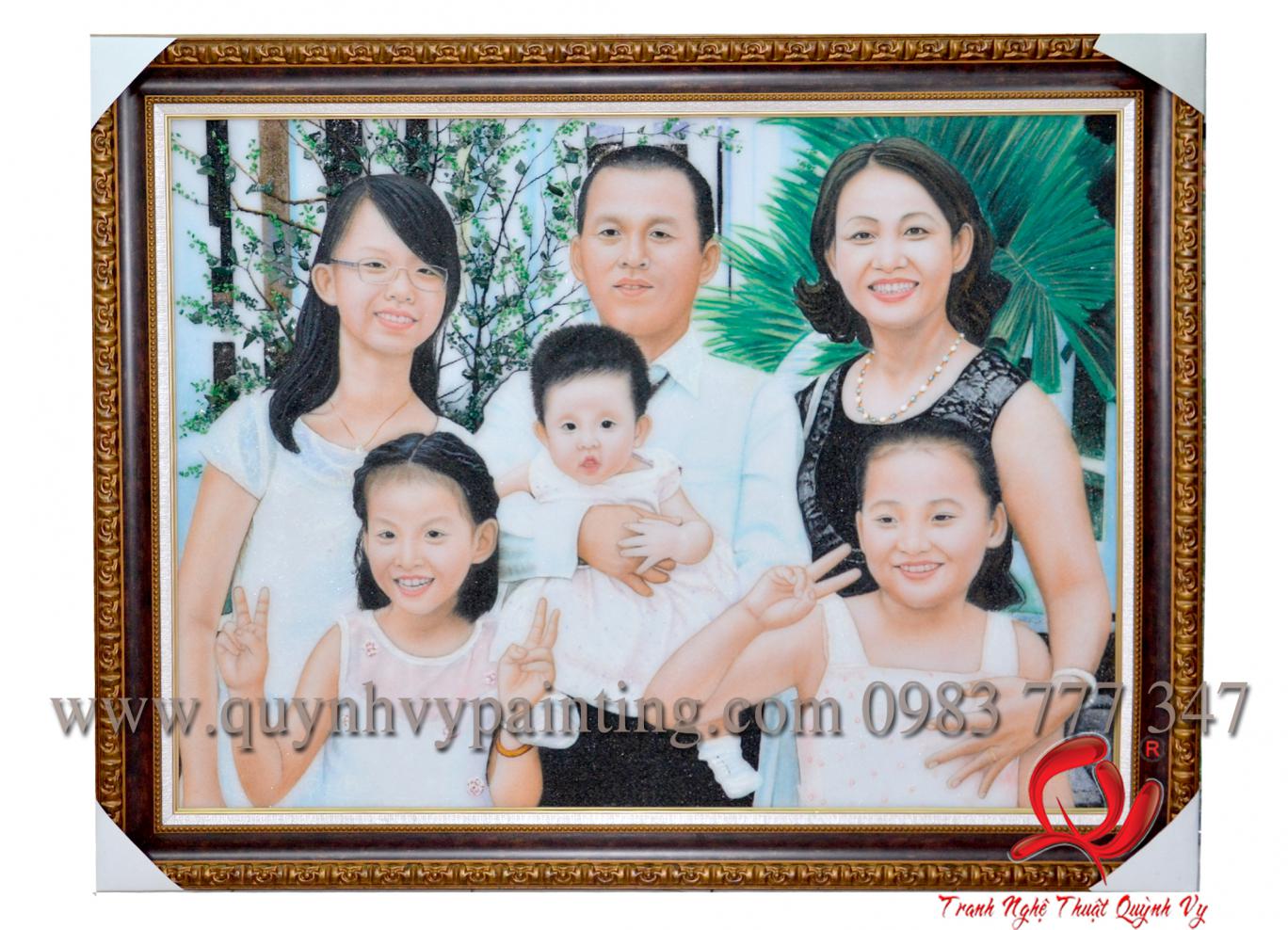Đá Quý Chân Dung 6 người
