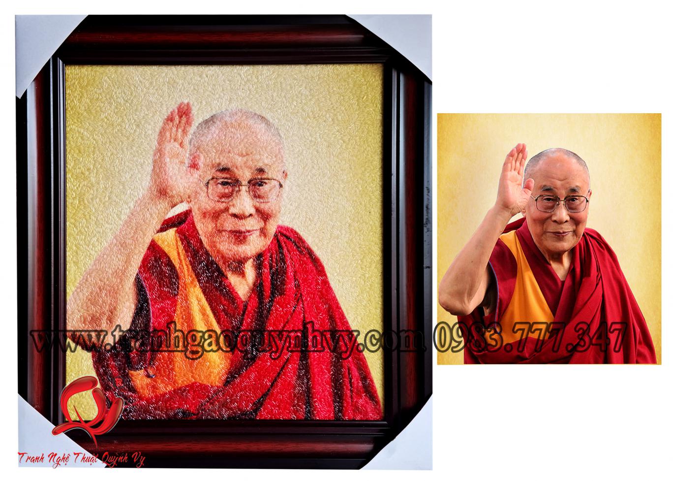 Chân Dung Đạt Lai Lạt Ma 33 x 37
