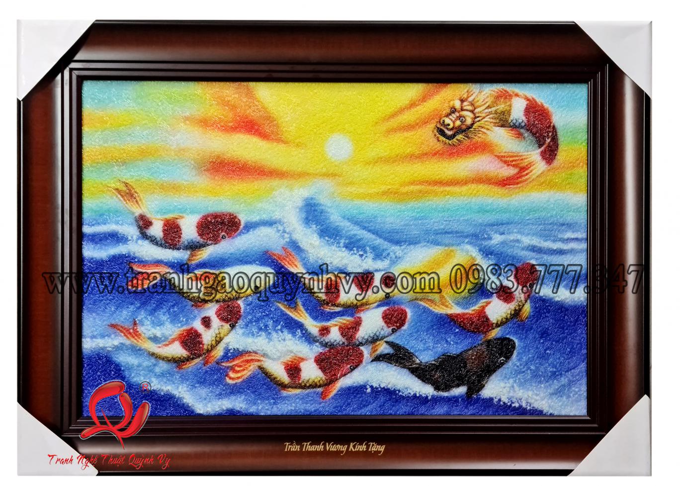 Cá Chép Hóa Rồng - 40 x 60
