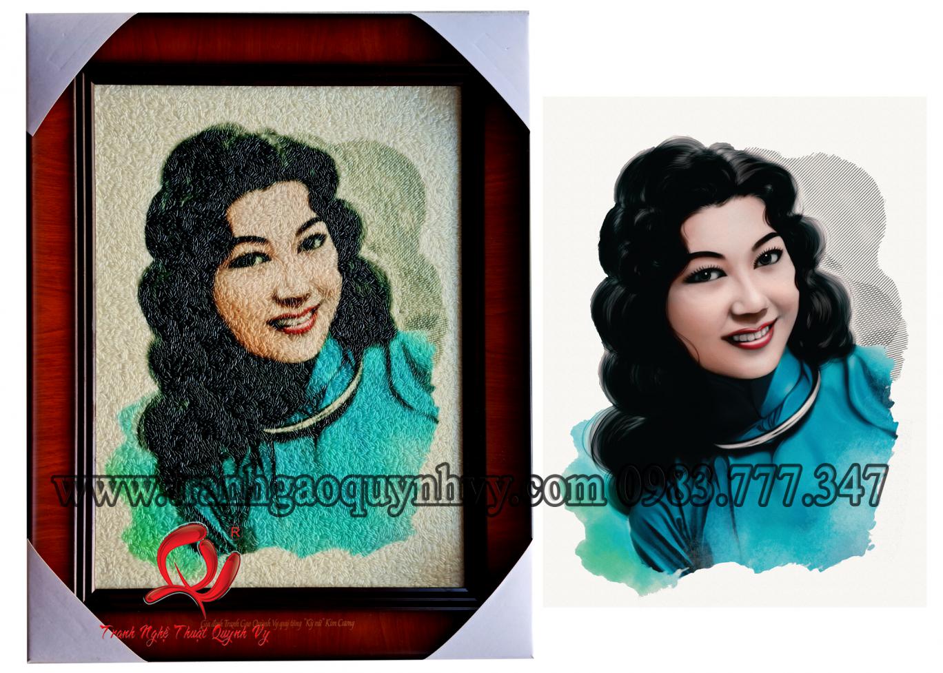 Chân Dung Kỳ nữ Kim Cương - 30 x 40
