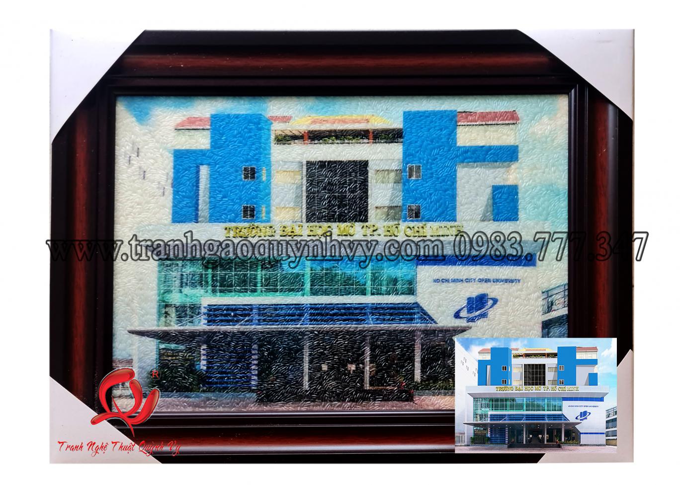 Tranh DH Mở TP.HCM - 25 x 35
