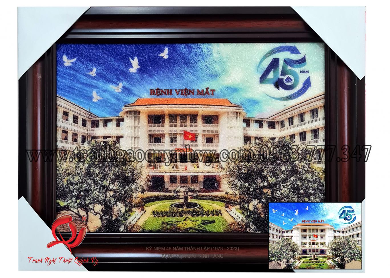 Bệnh Viện Mắt Thành Phố - Logo 45 Năm - 25 x 35
