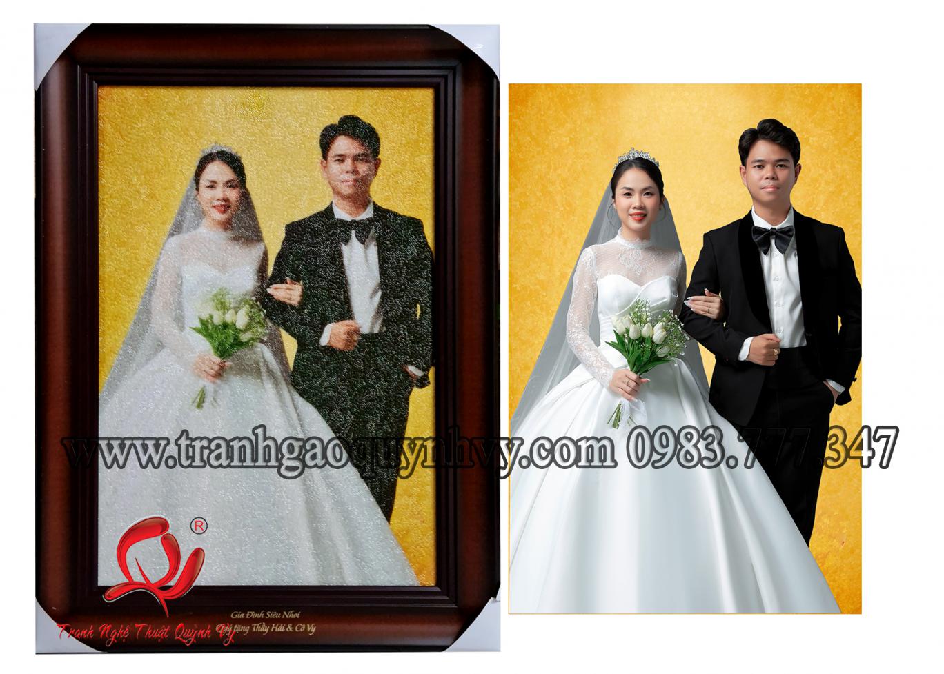 Chân Dung Cô Dâu & Chú Rể - 40 x 60
