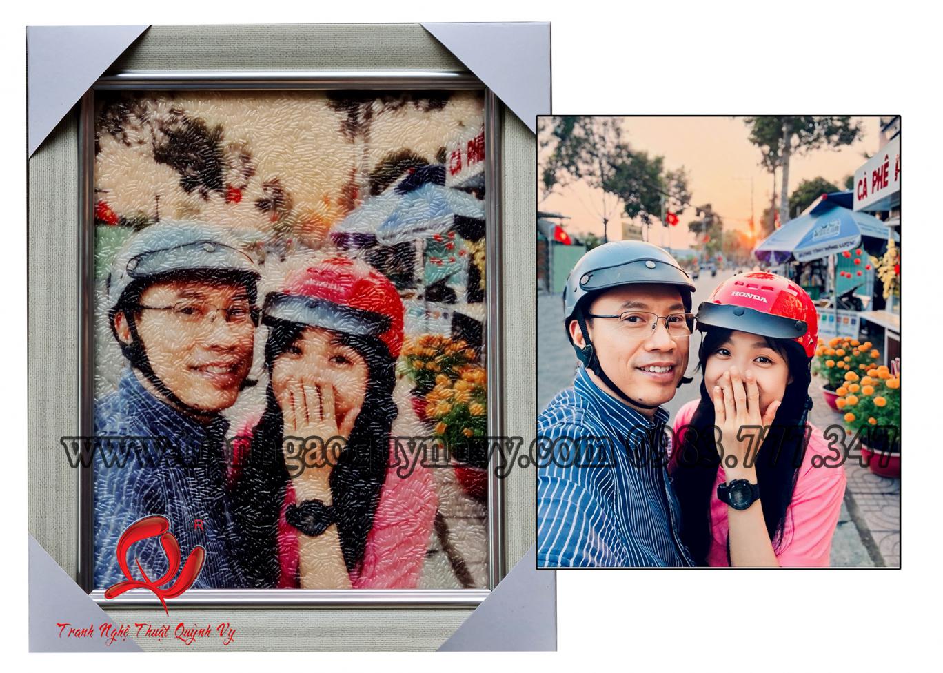 Chân Dung  2 người 20 x 25