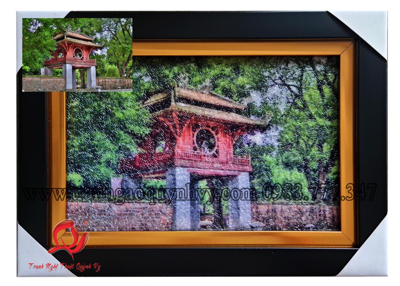Tranh Quốc Tử Giám - 20 x 30