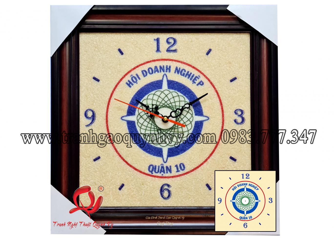 Đồng Hồ Logo Doanh Nghiệp Quận 10  30 x 30