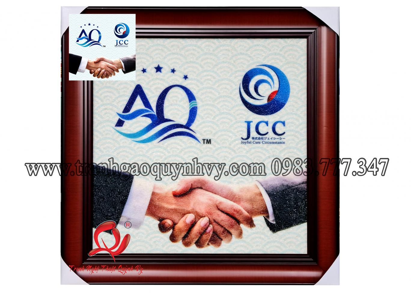 Tranh Logo 2 công ty  50 x 50