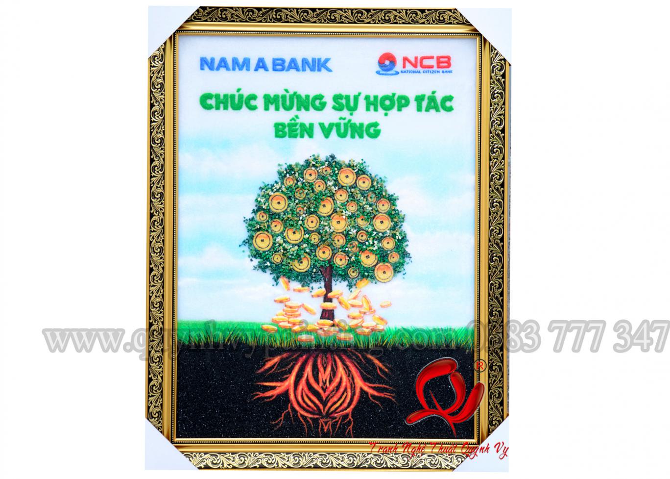 Đá Quý Logo Ngân Hang 40 x 60