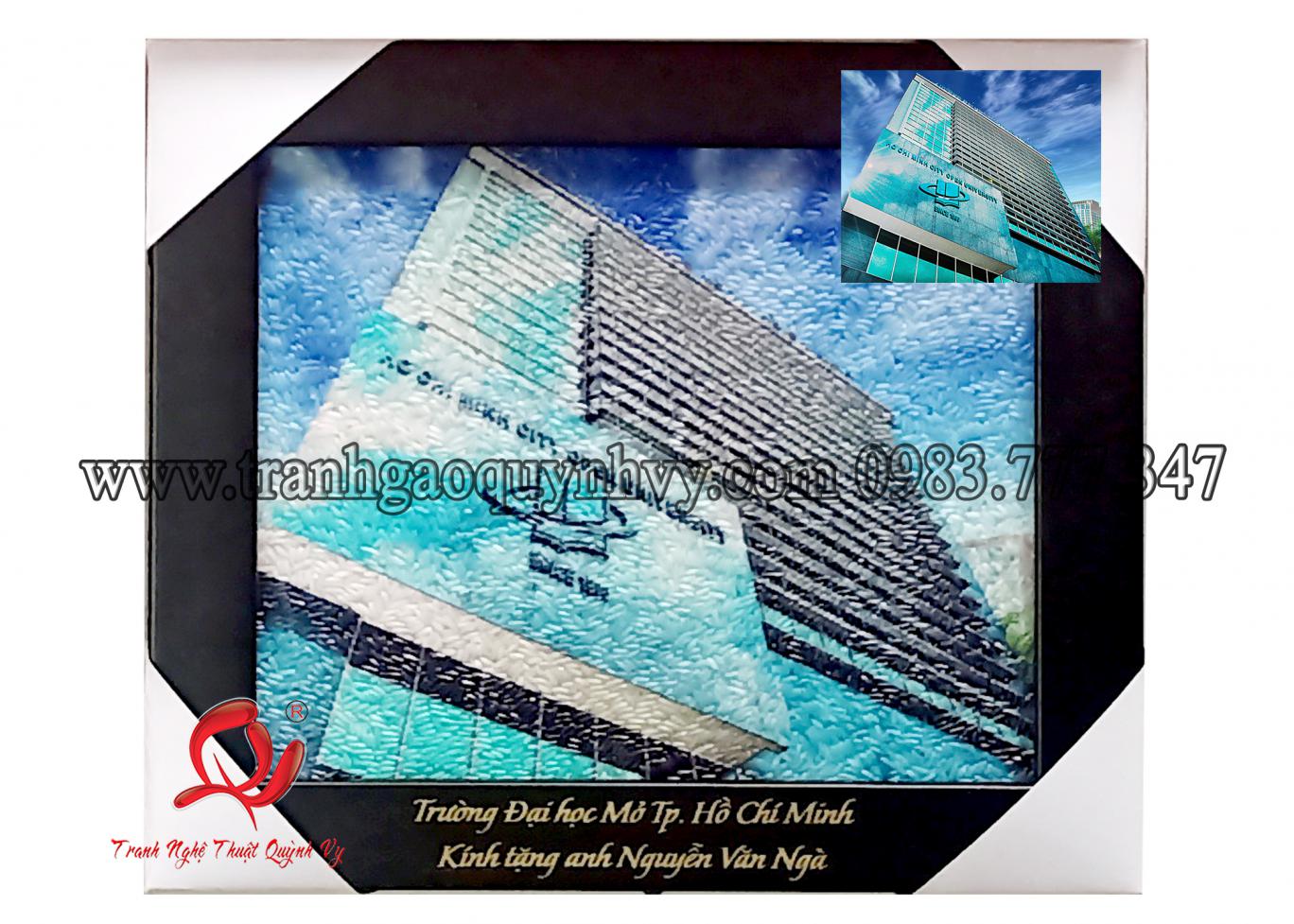 Tranh DH Mở TP.HCM - 18 x 22