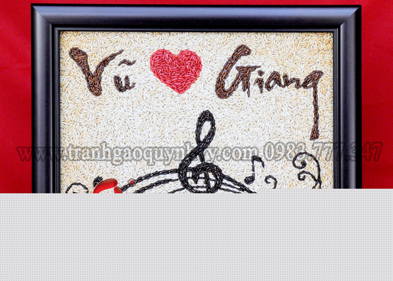 Tranh Gạo Sơn Màu Lư Nhất Vũ & Lê Giang