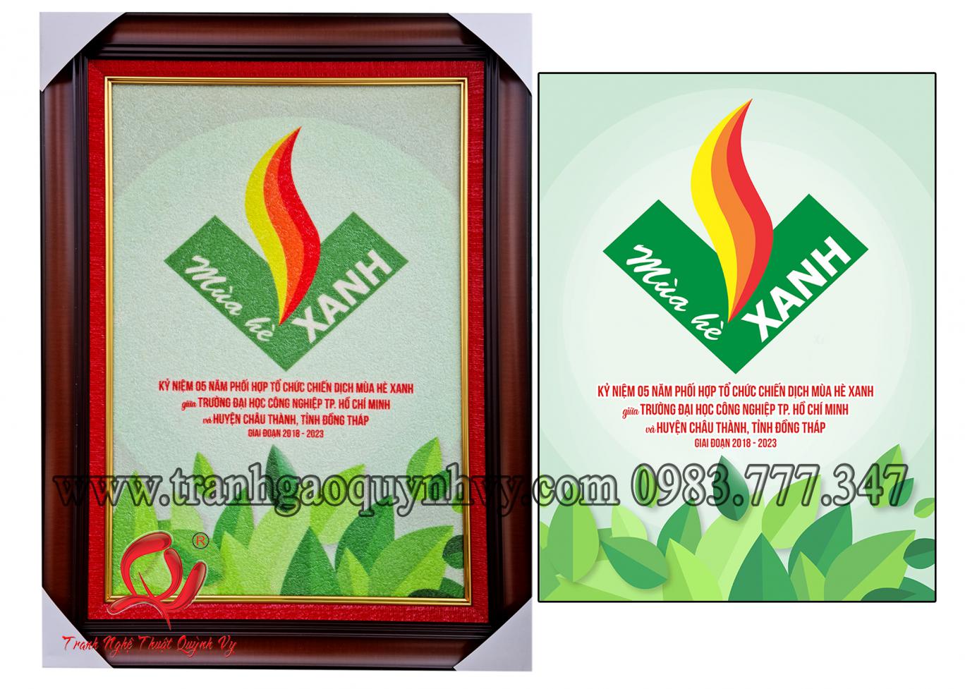 Logo Mùa Hè Xanh 2023 40 x 60