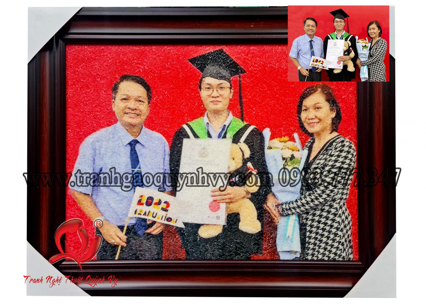 Chân Dung Gia Đình 3 người 30 x 40