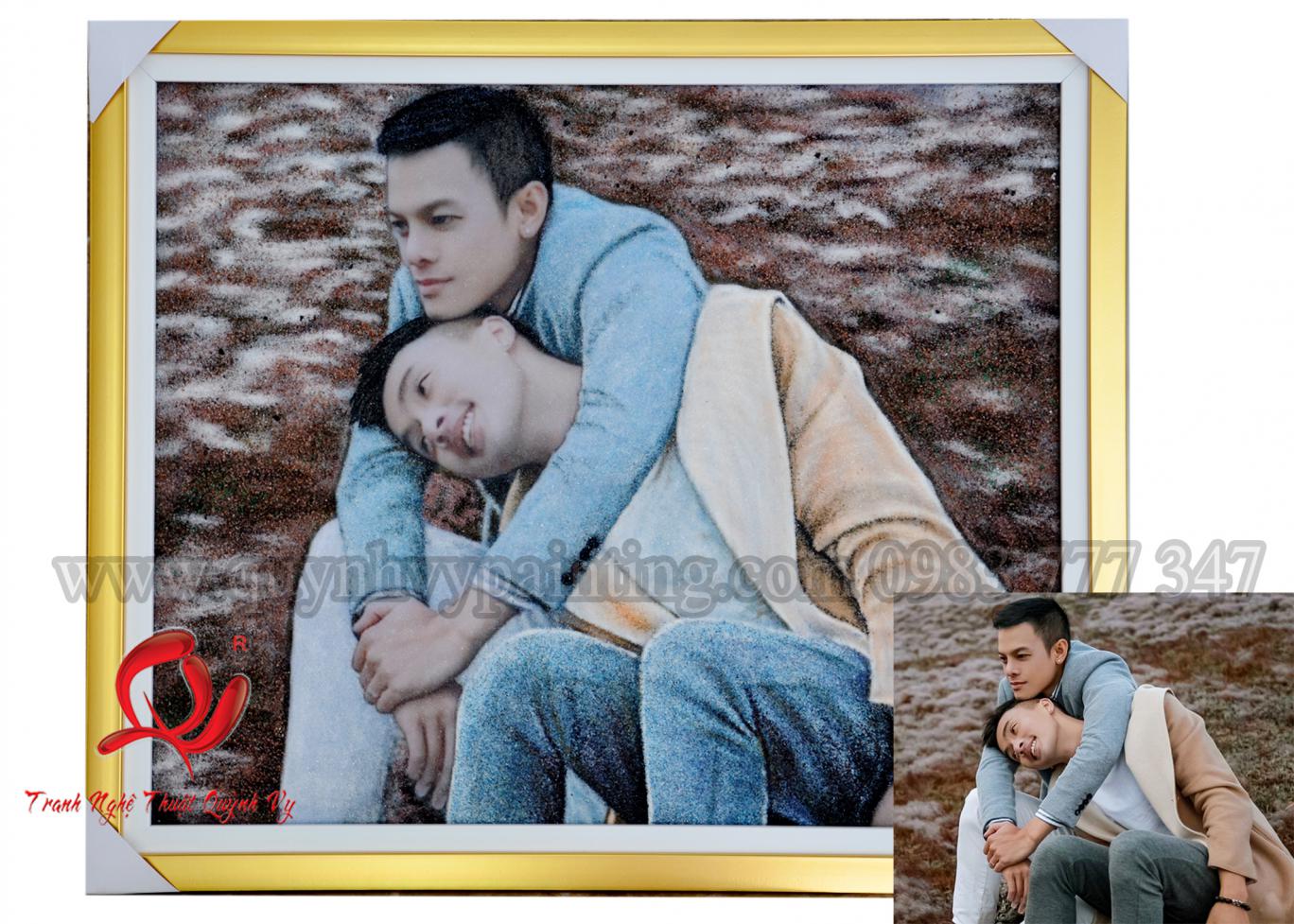 Đá Quý Chân Dung 2 người