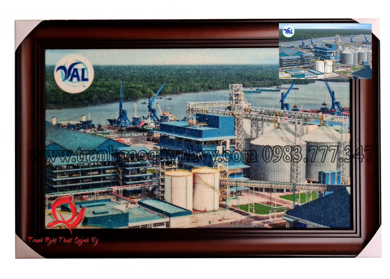 Tranh Nhà Máy - Logo 45 x 75