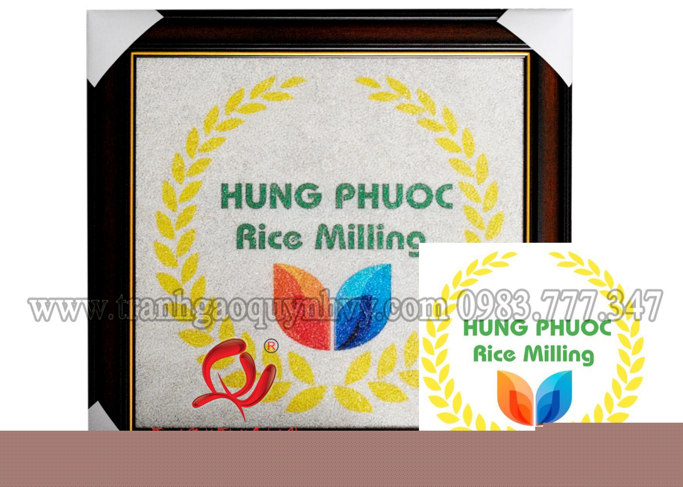 Tranh Gạo Logo Màu Logo 49 x 51