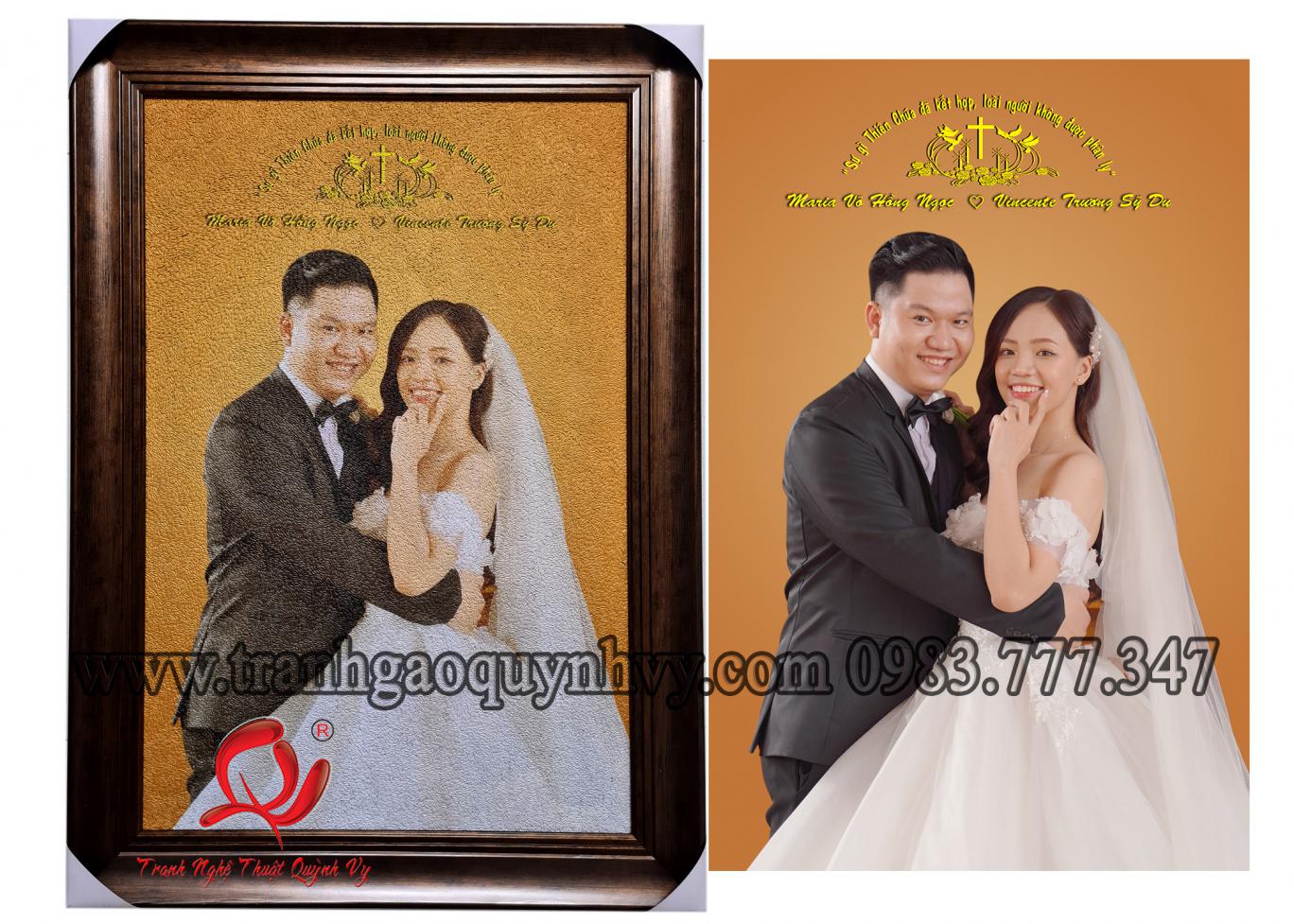 Chân Dung Cô Dâu & Chú Rể - 50 x 75