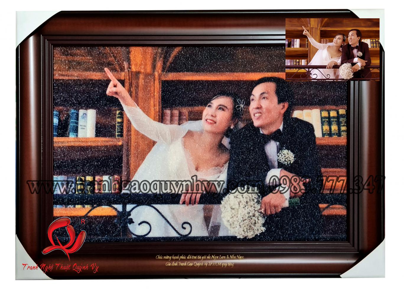 Chân Dung Cô Dâu Chú Rể 40 x 60