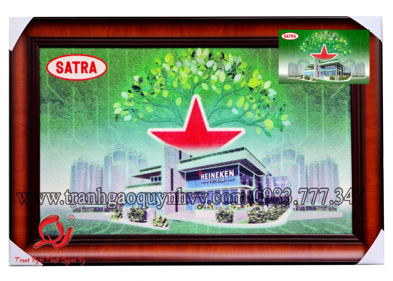 Tranh Logo Heineken - 45 x 75