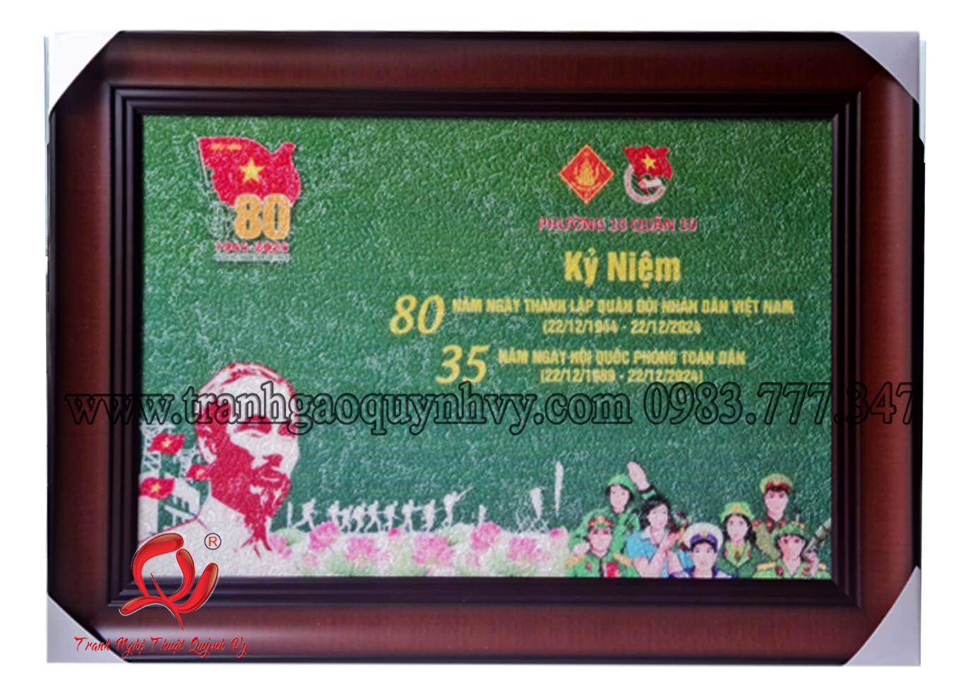 Kỷ Niệm 80 năm QĐND VN - 40 x 60