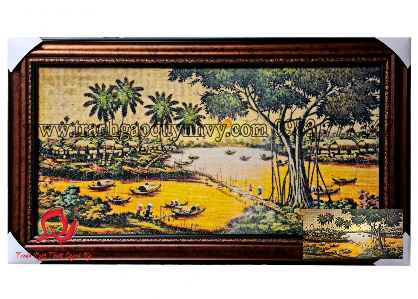 Tranh Phong Cảnh Đồng Quê 50 x 100