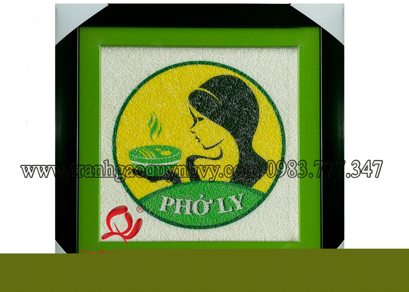 Tranh Gạo Logo PHO LY - 25 x 25