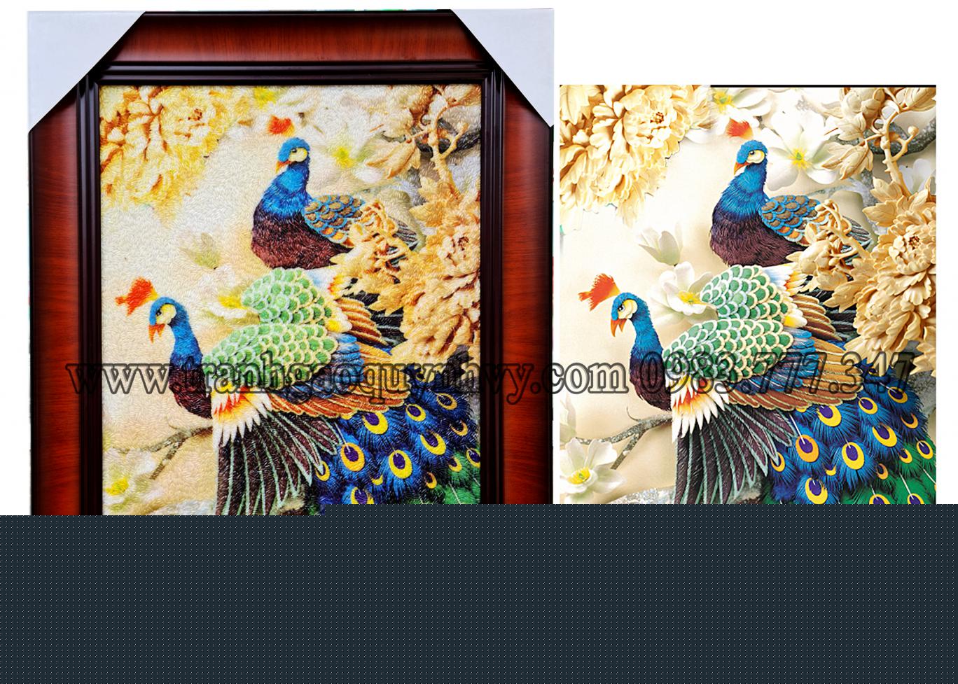 Tranh Đôi Công Ngày Cưới - 30 x 40
