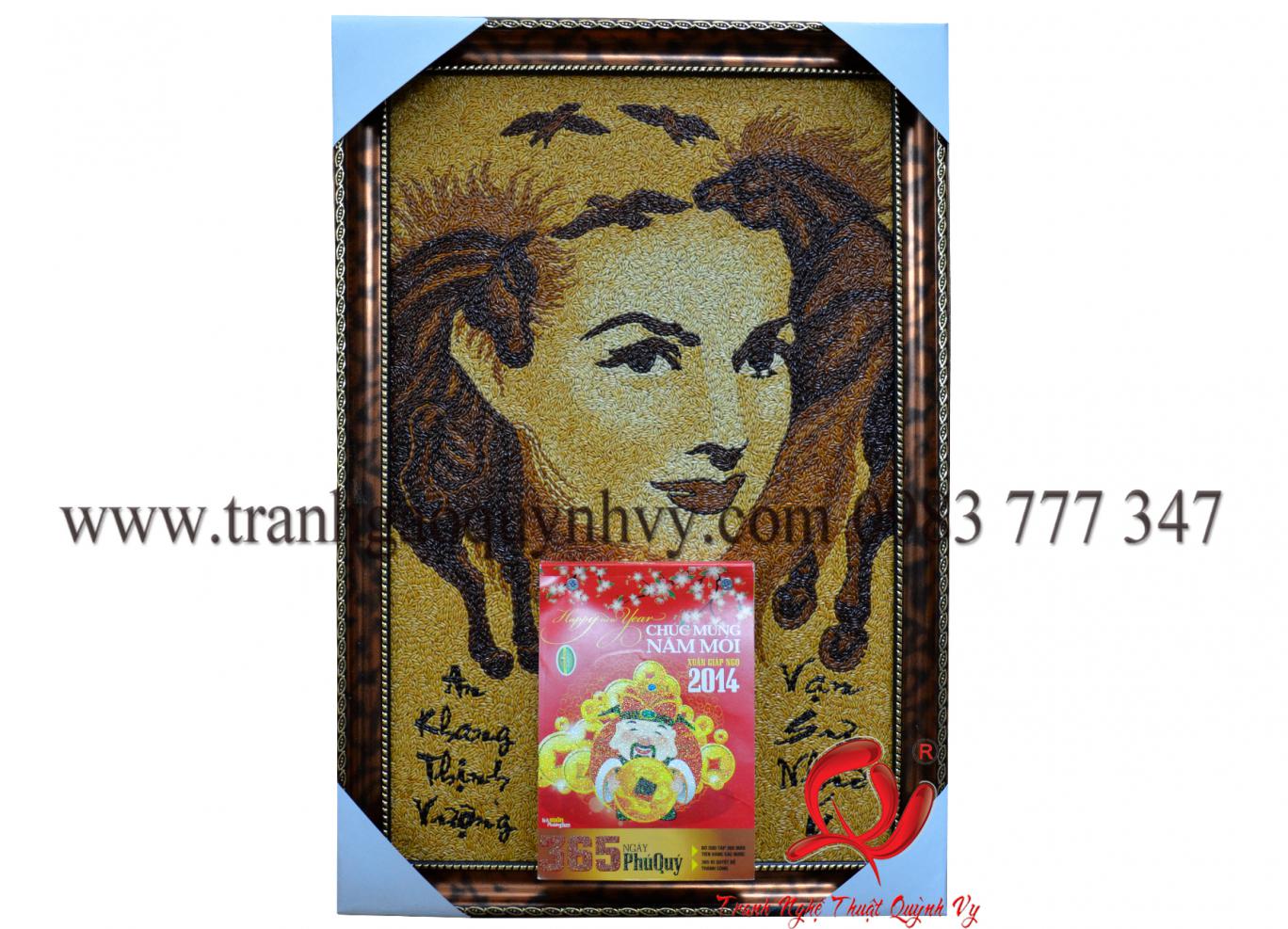 Tranh Gạo Lịch Treo Tường