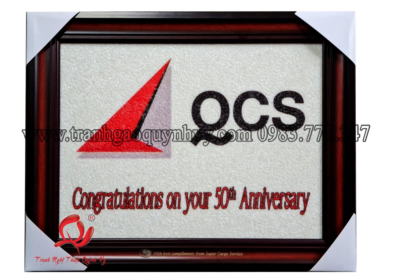 Logo QCS - 50 năm 30 x 40