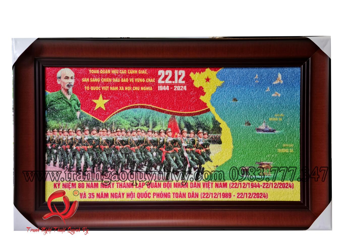 Kỷ Niệm 80 năm QĐND VN - 35 x 65