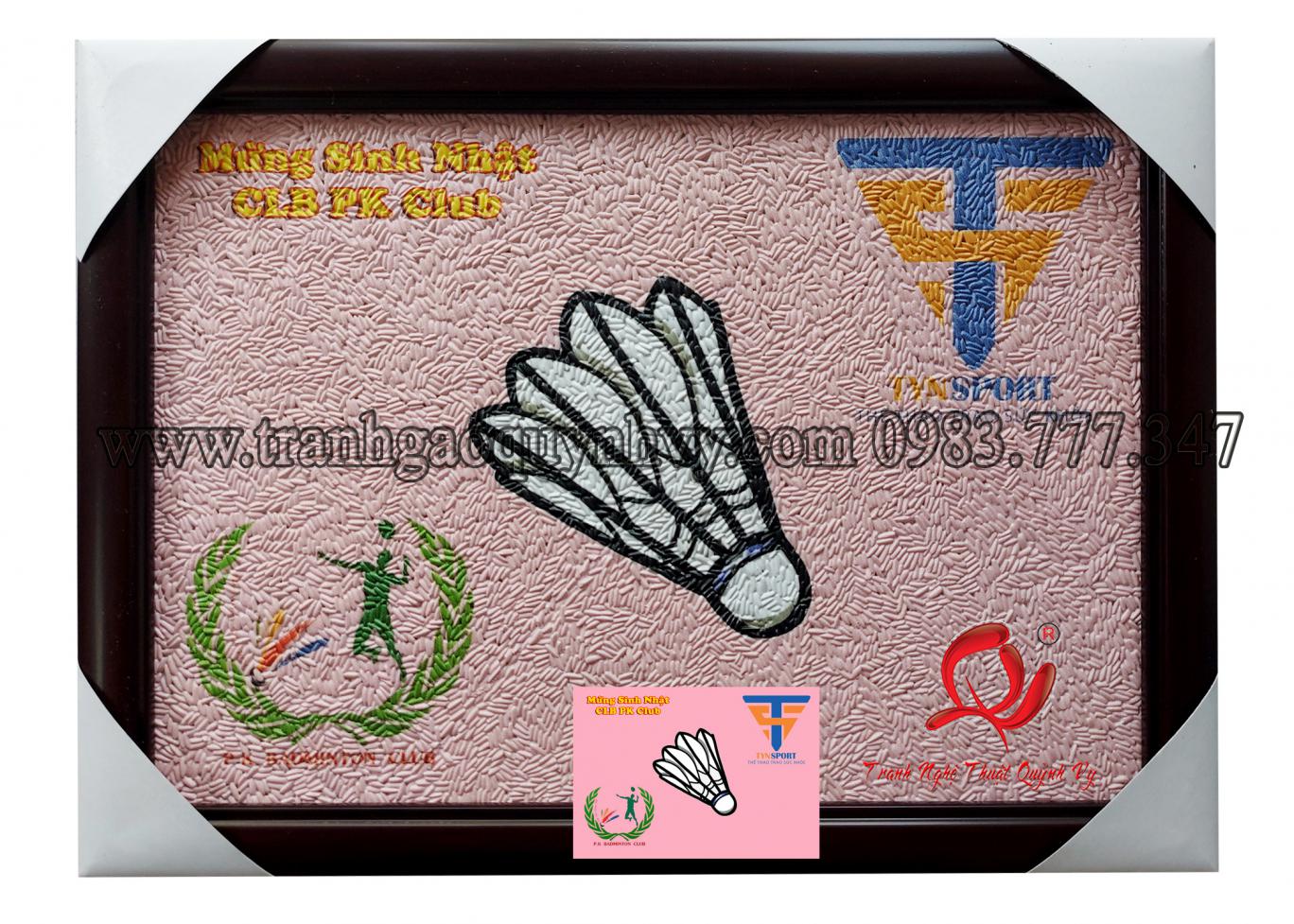 Tranh Gạo Logo  22 x 31
