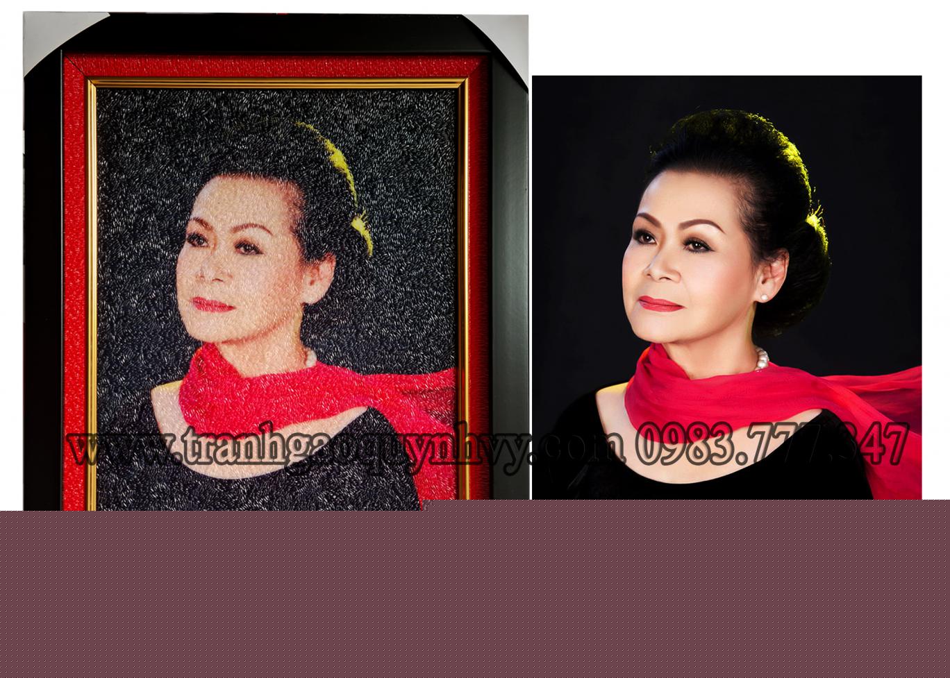 Chân Dung Ca Sỹ Khánh Ly -  30 x 40