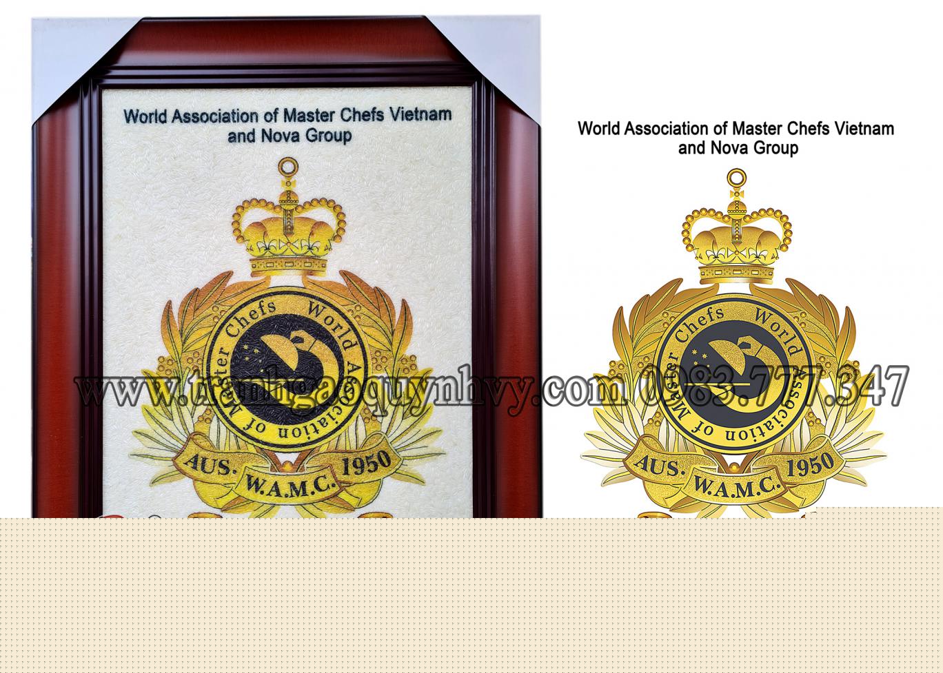 Logo Hiệp Hội Đầu Bếp Thế Giới - 30 x 40