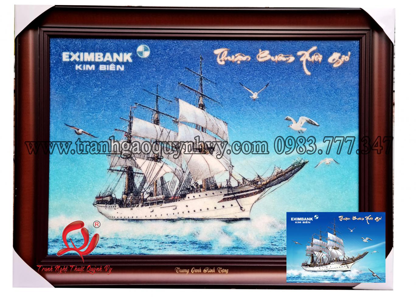Tranh Thuận Buồm Xuôi Gió - Logo - 50 x 70