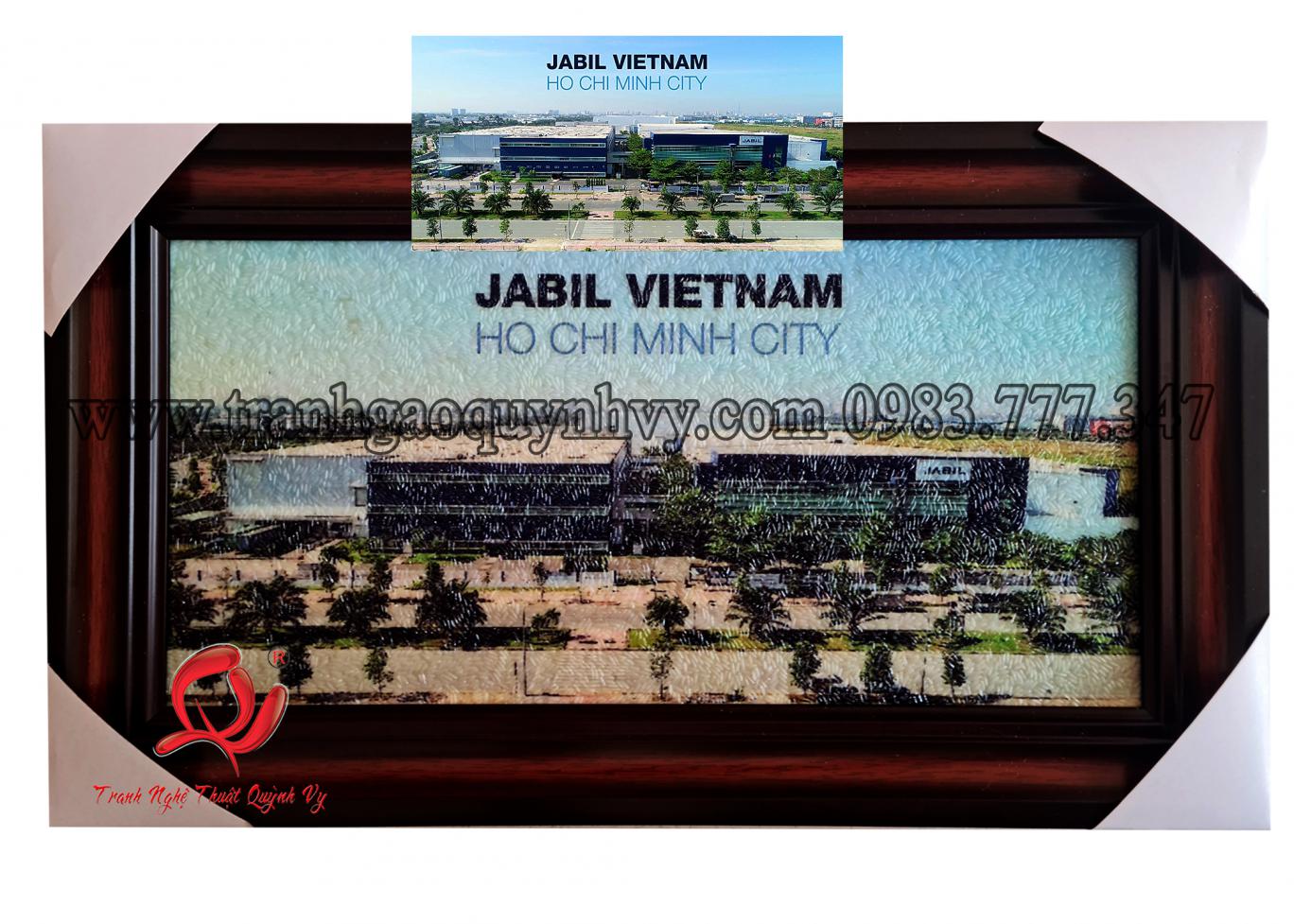Tranh Nhà máy - Logo 20 x 40