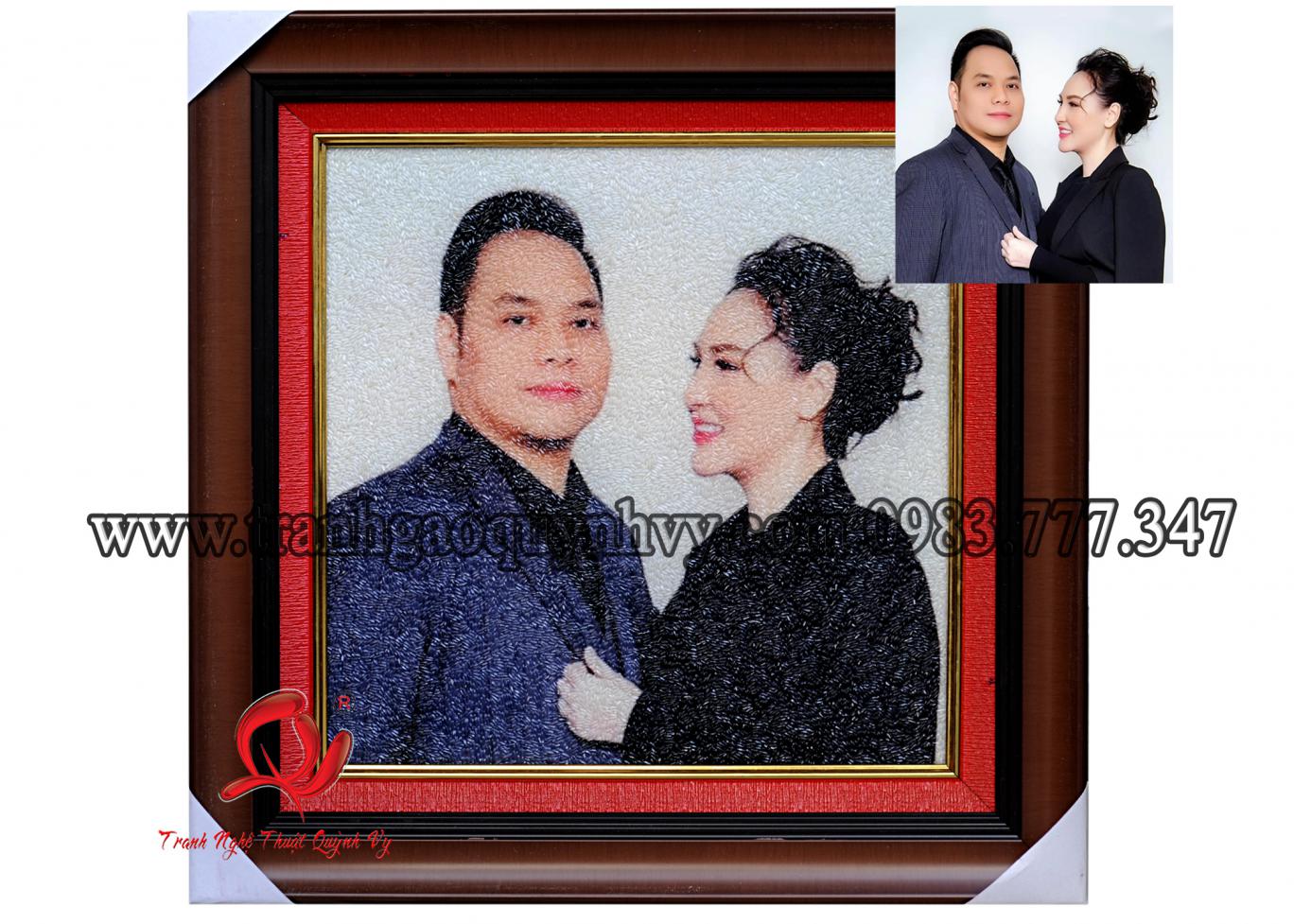 Chân Dung 2 người - 35 x 35