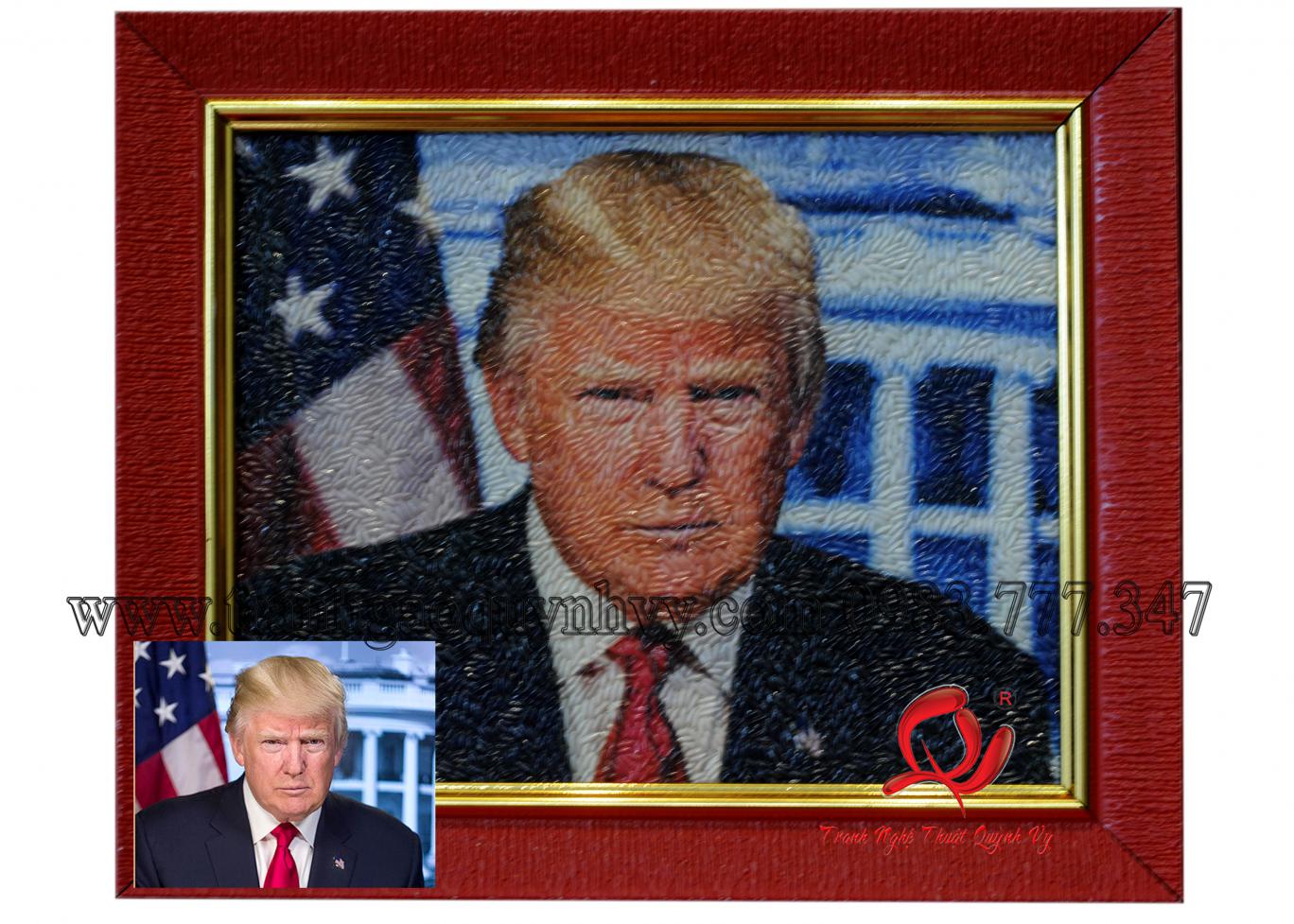 Chân Dung Donald Trump 18 x 22