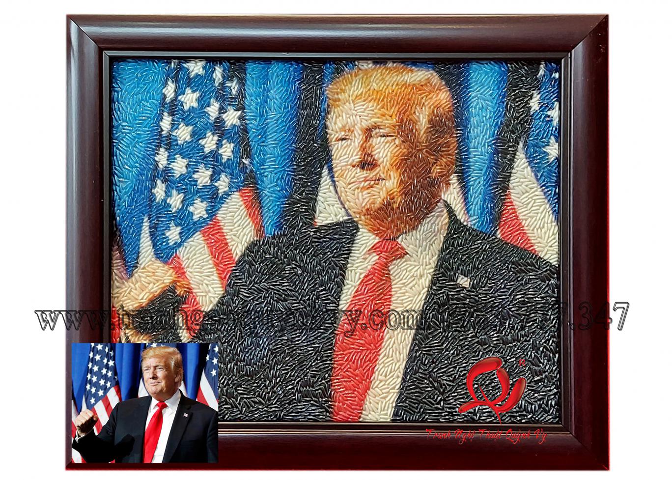 Chân Dung Donald Trump 18 x 22