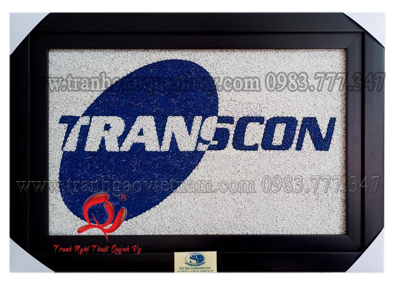 Tranh Gạo Logo Transcon