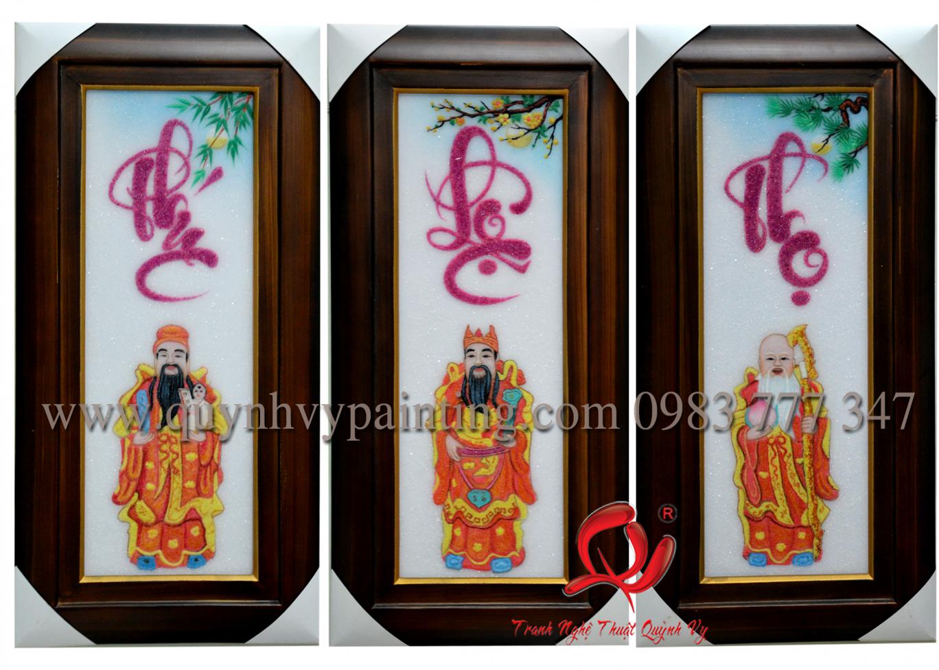 Tranh Bô 3 Chữ Phúc - Lộc - Thọ