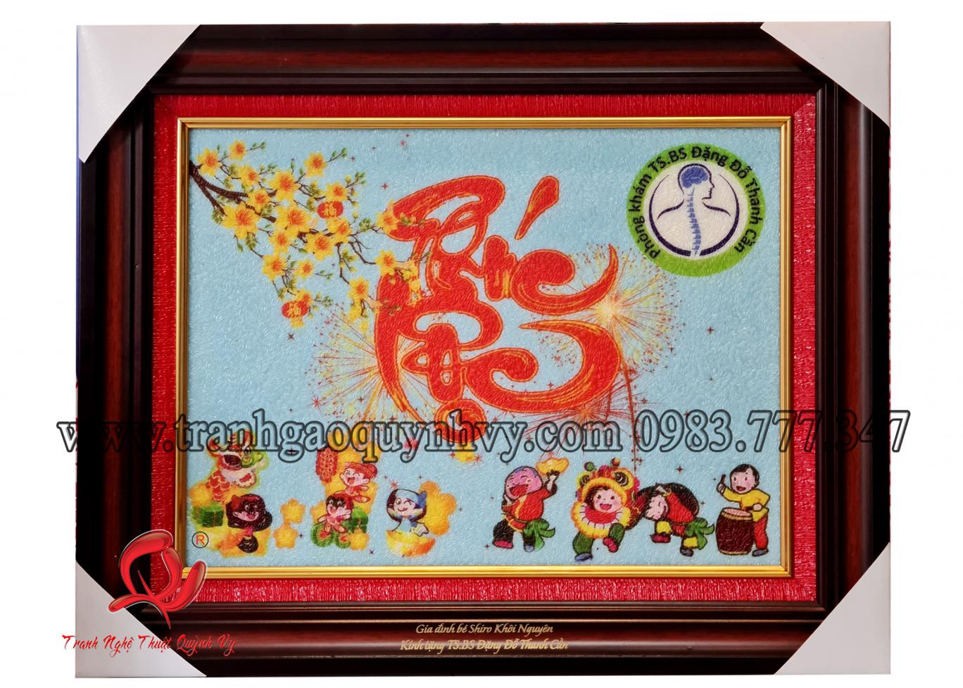 Tranh Phúc Lộc - Logo 30 x 40