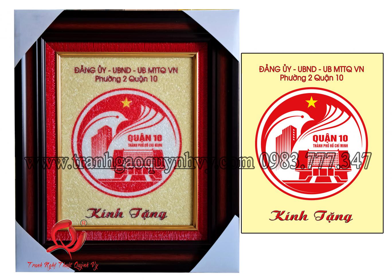 Logo Biểu Trưng Quận  10 - 22 x 28