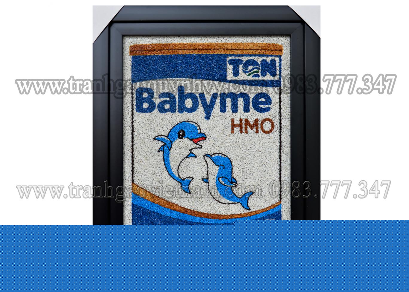 Tranh Gạo Logo Sữa BabyMe 2