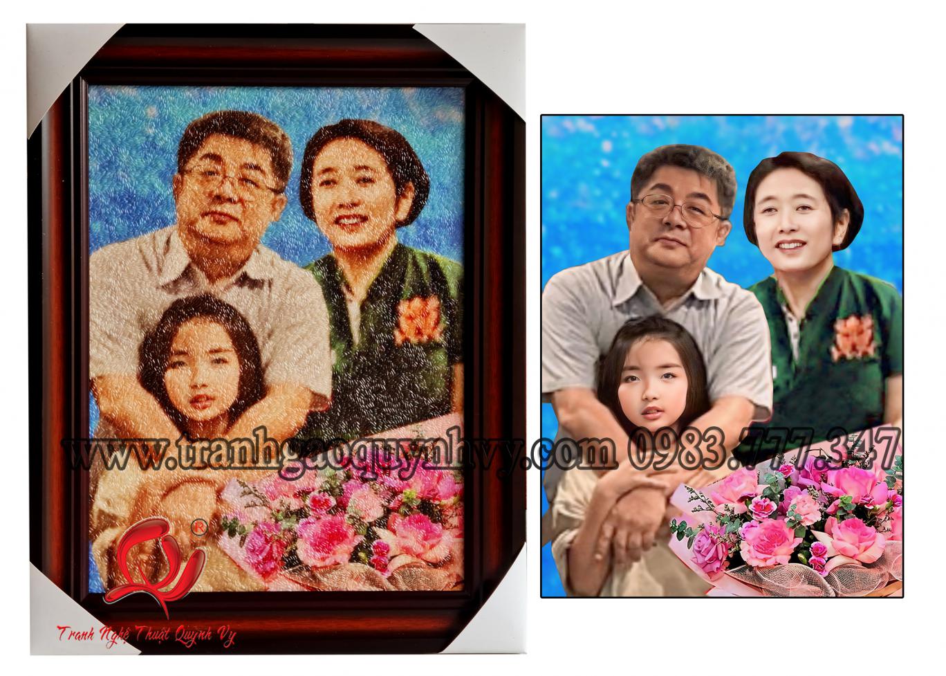 Chân Dung 3 người 30 x 40
