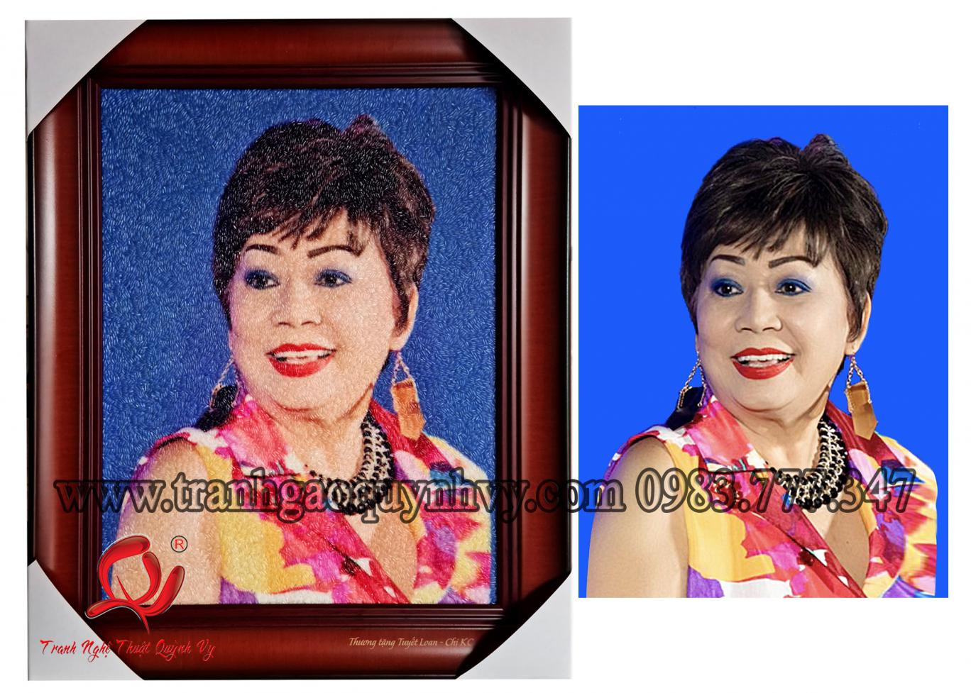 Chân Dung Nghệ Sỹ Tuyế Loan 30 x 40