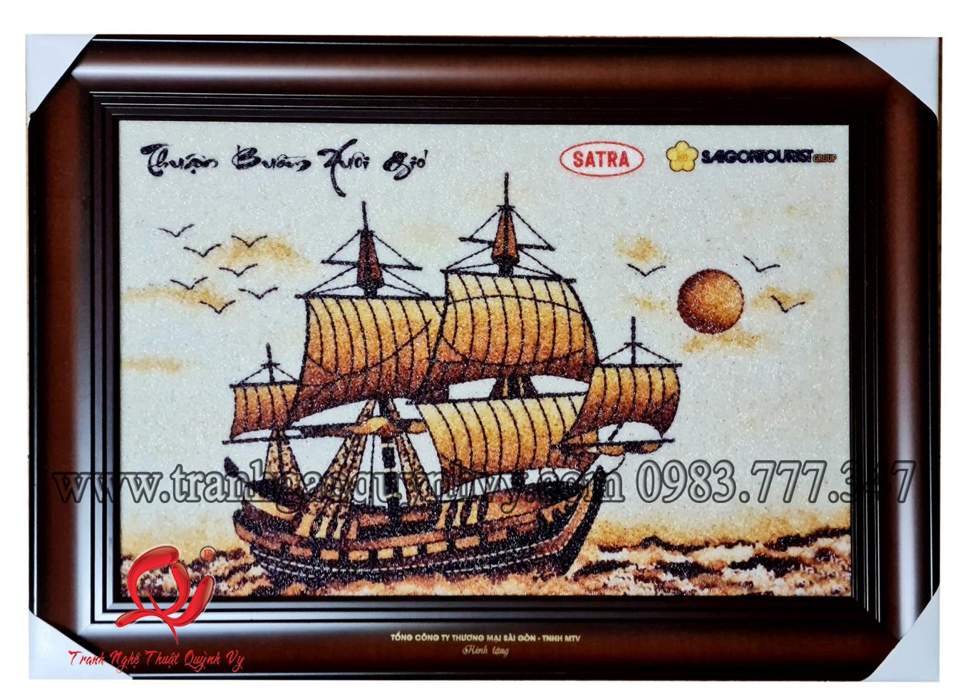 Thuận Buồm Xuôi Gió - Logo Satra - 40x 60