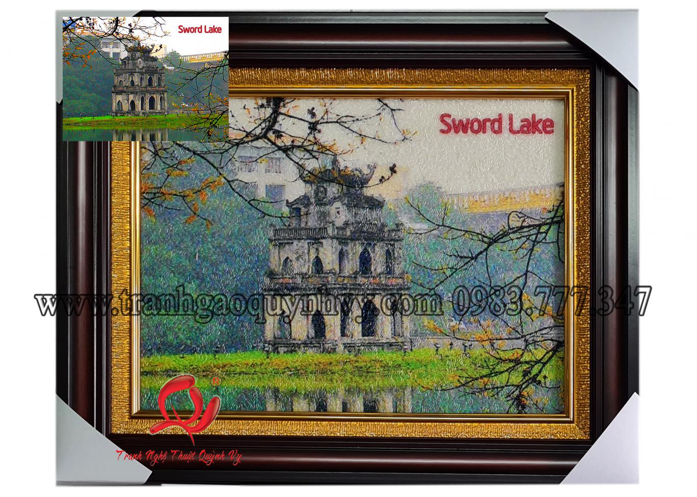 Tranh Hồ Gươm 30 x 40