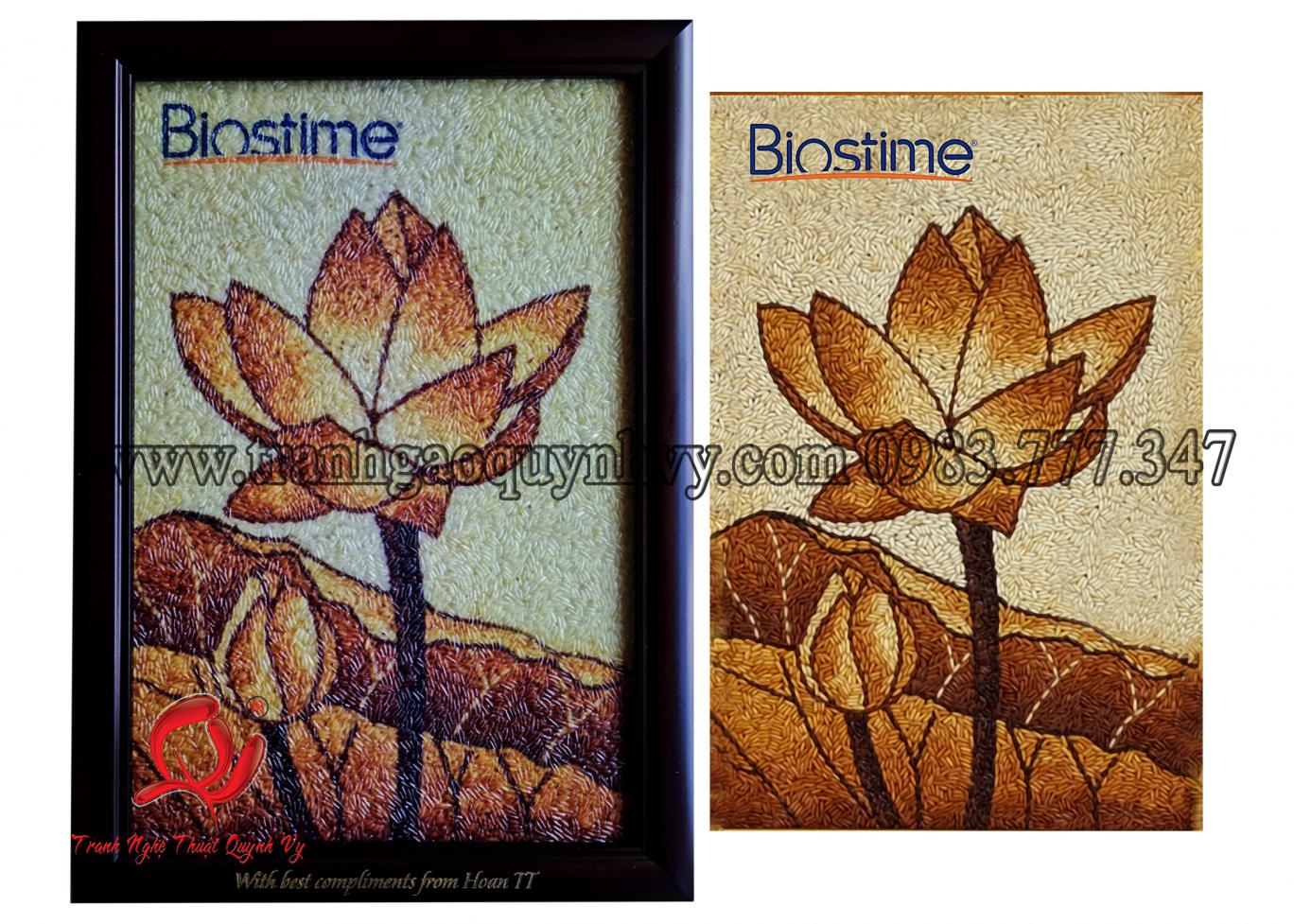 Tranh Sen Logo - 20 x 30
