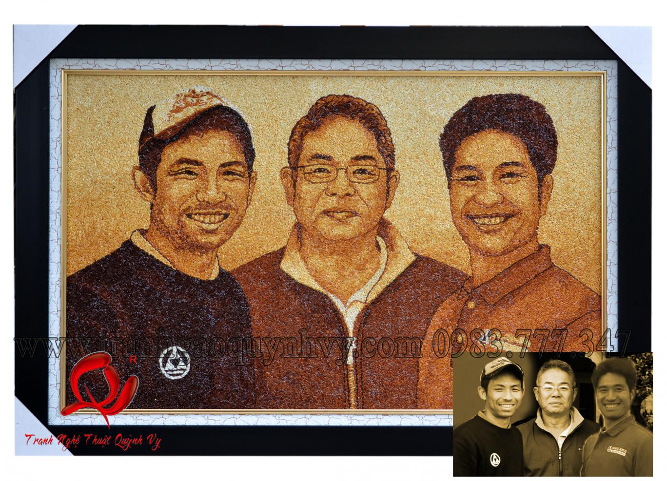 Chân Dung 3 Người Nhật Bản Omosako Koi Farm