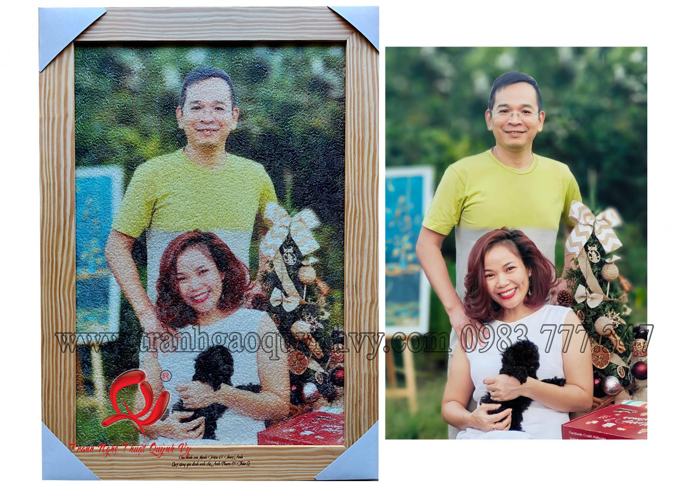 Chân Dung 2 người 40 x 60